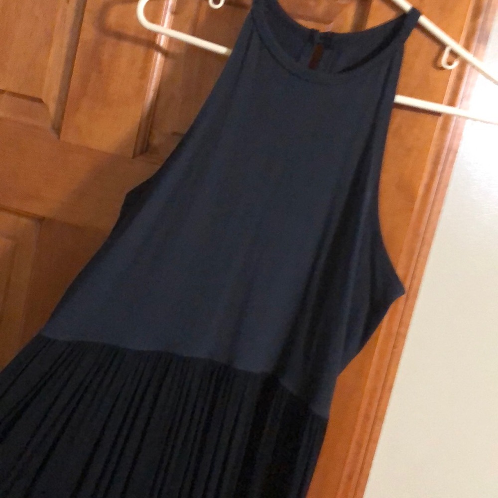Thick black and grey maxi dress